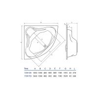 Ванна Koller Pool Tera 135x135