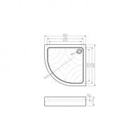 Поддон акриловый "KOLLER POOL" Grace 80x80 GRACE80R
