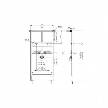 Система инсталляции для умывальника Alcora ST1100